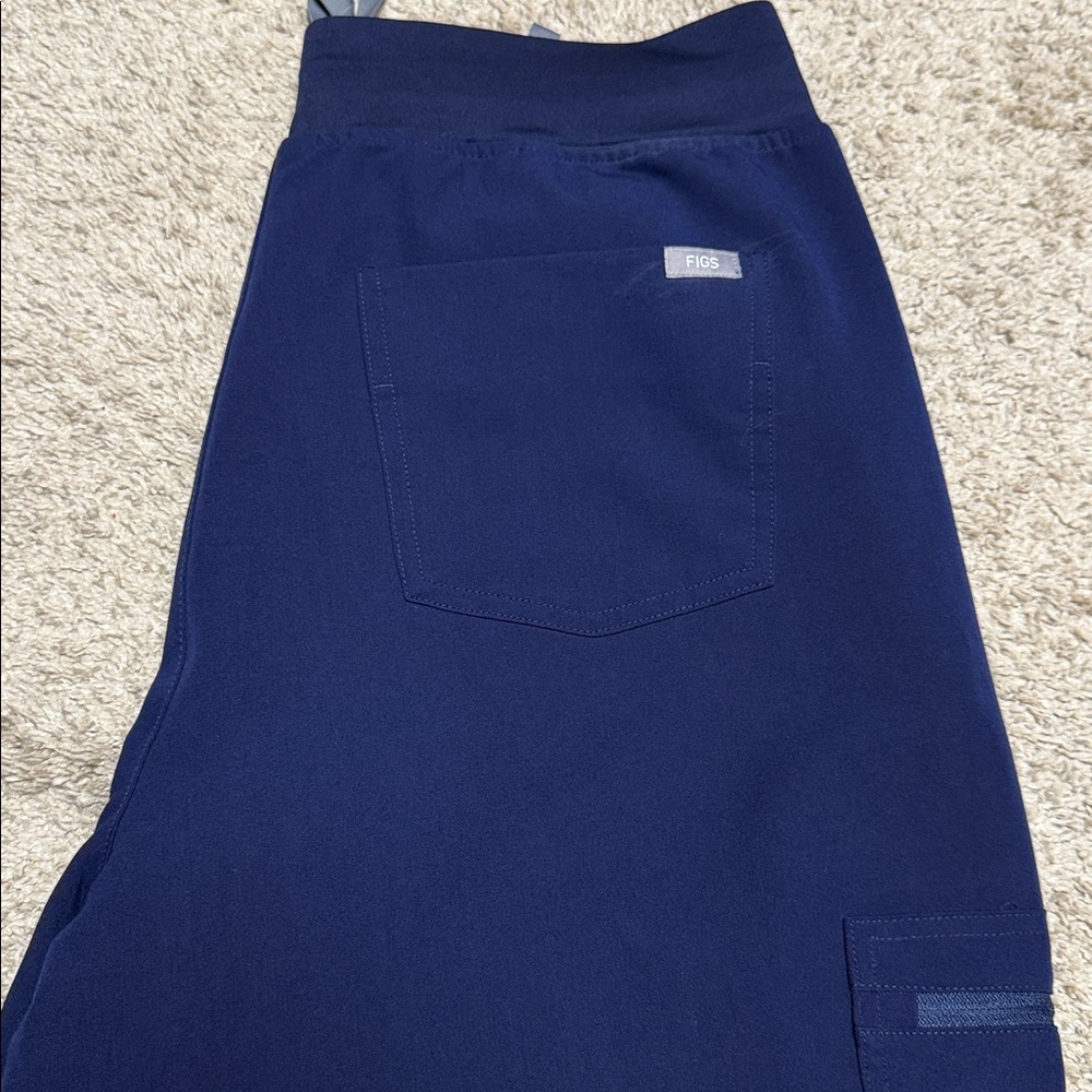 Figs Zamora Jogger Navy Blue Scrub Pants - Picture 5 of 6